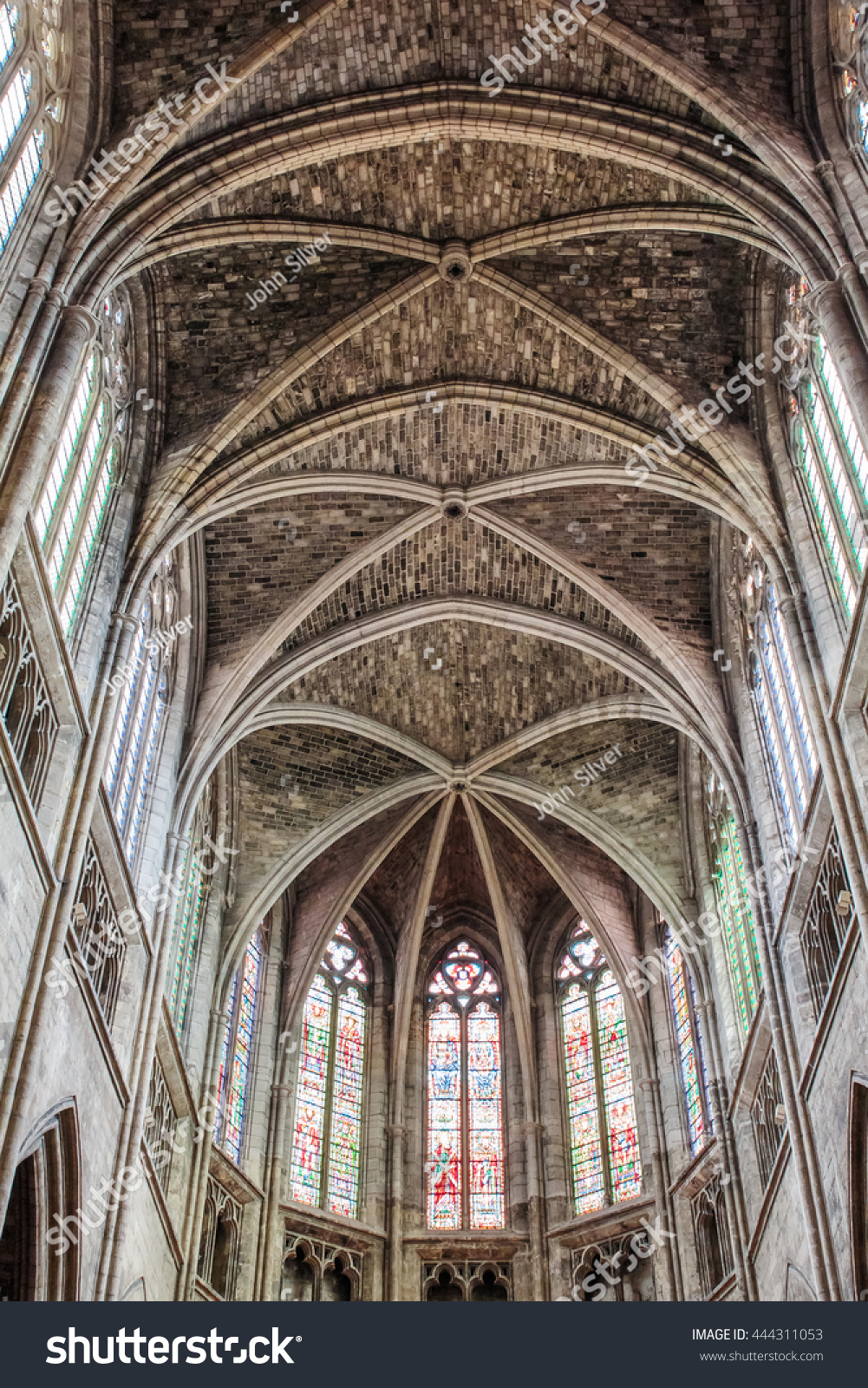 Bordeaux France September 2015 Interior Cathedral Stock Photo 444311053 ...