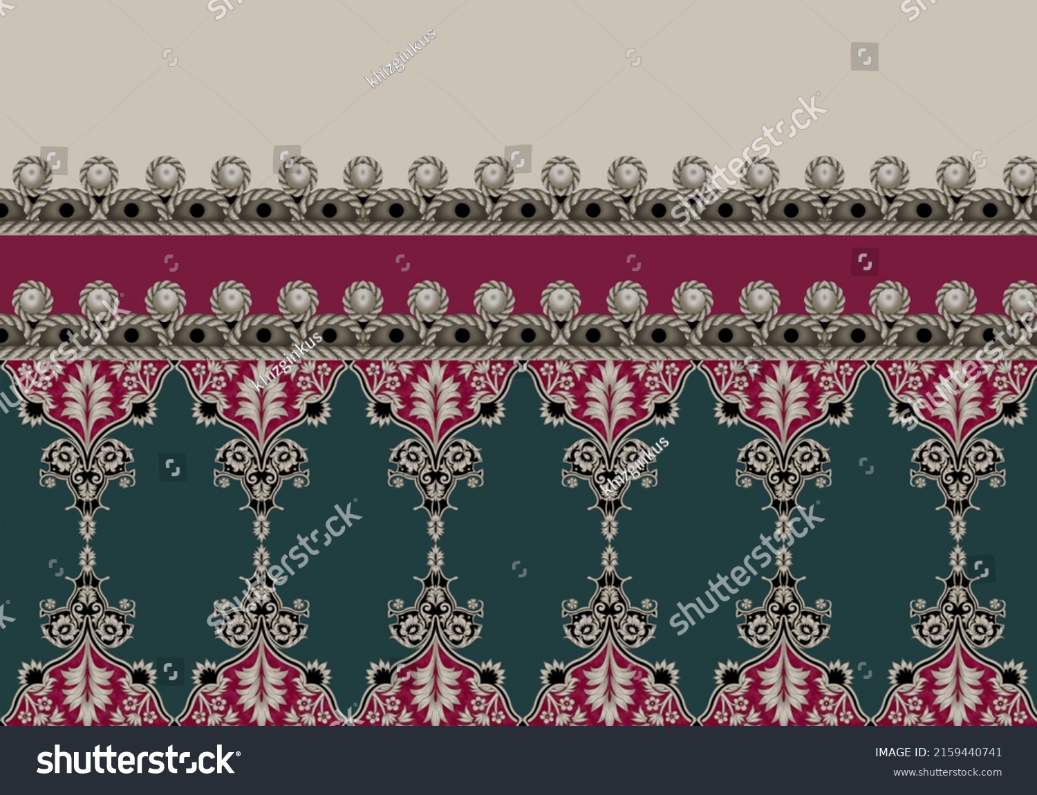 Border Art Work Baroque Style Motifs Stock Illustration 2159440741 ...