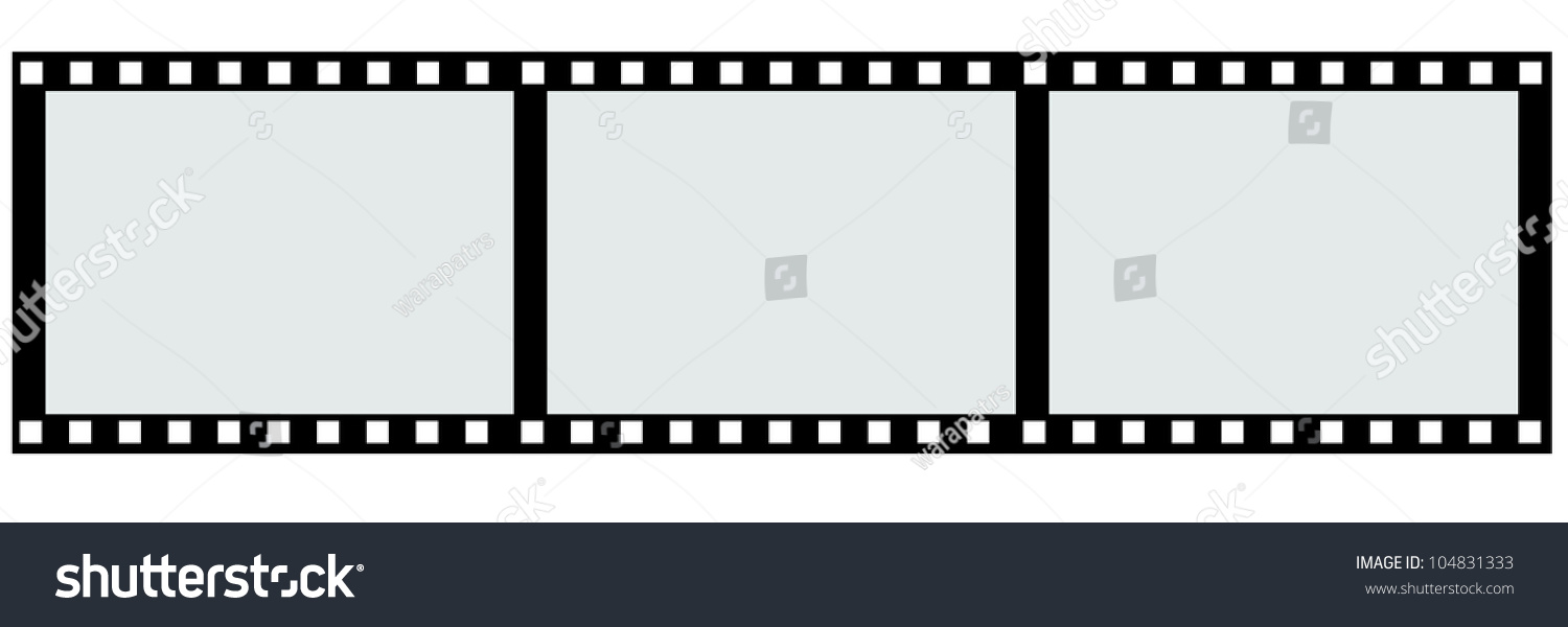 Border 3 Piece Of Film Strip. Stock Photo 104831333 : Shutterstock