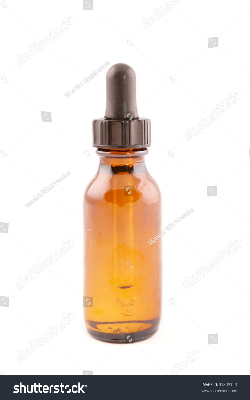 Botle Of Aromatherapy Oil Isolated On White Stock Photo 91803143 ...