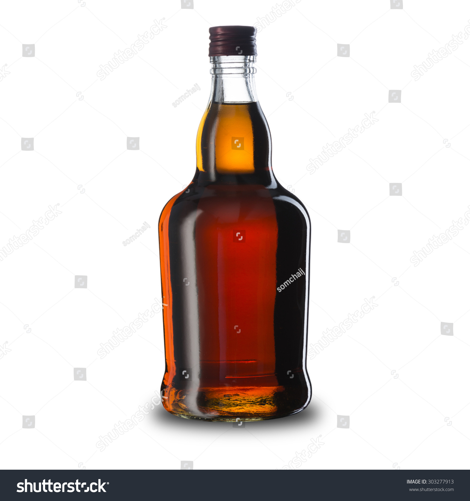 Bottle Of Whiskey Stock Photo 303277913 : Shutterstock