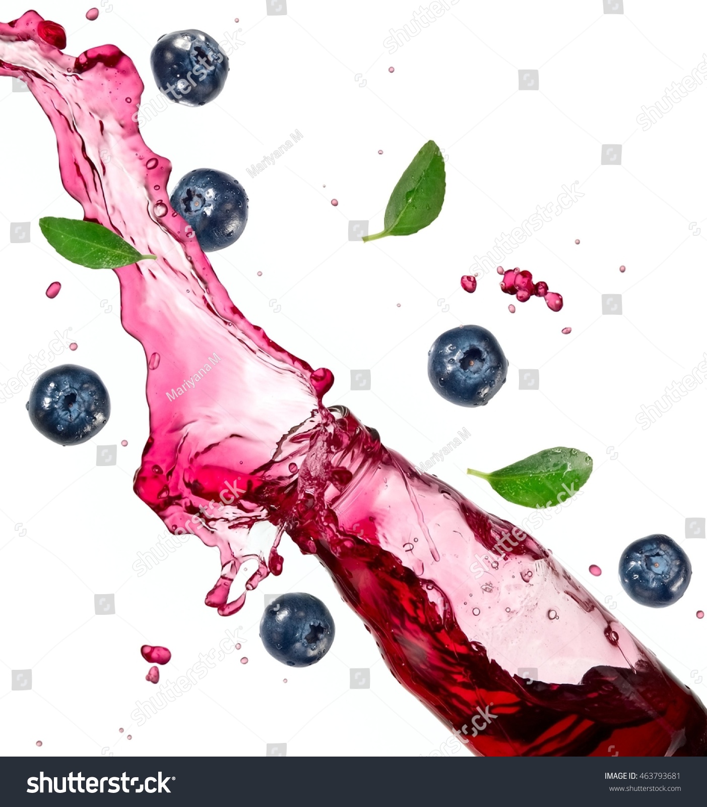 Download Bottle Blueberry Juice Splash Abstract Stock Image 463793681 Yellowimages Mockups