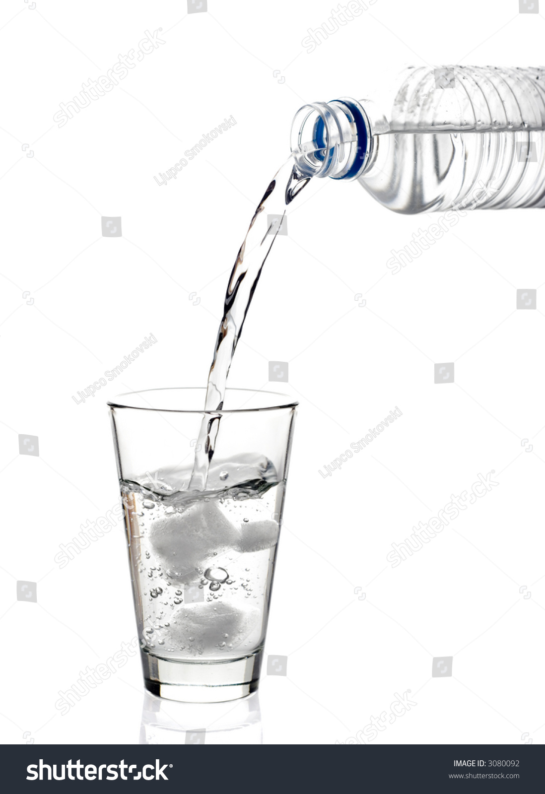 Bottled Water Being Poured Into Glass Stock Photo 3080092 | Shutterstock