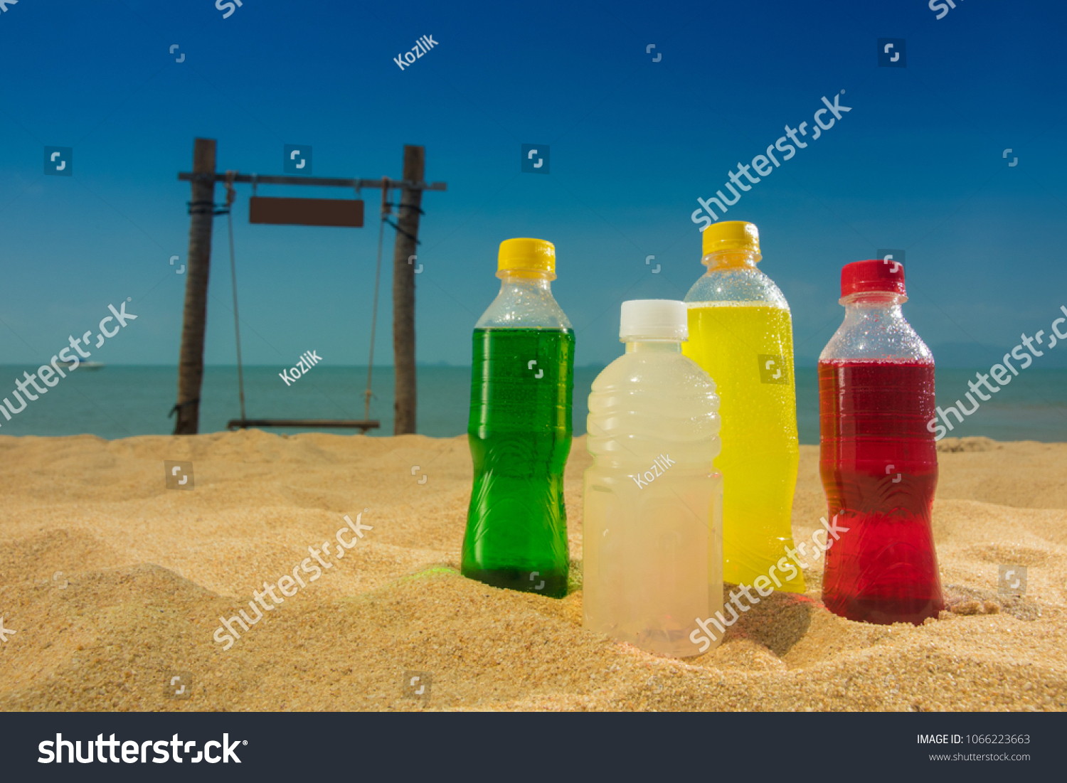 Download Bottles Multicolored Drinks Yellow Red Green Food And Drink Stock Image 1066223663 PSD Mockup Templates