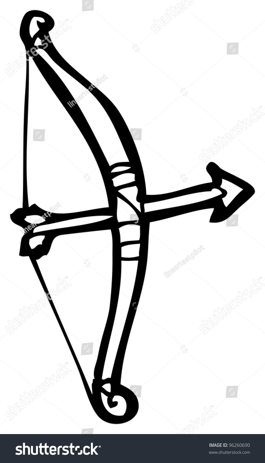 Bow And Arrow Cartoon Stock Photo 96260690 : Shutterstock