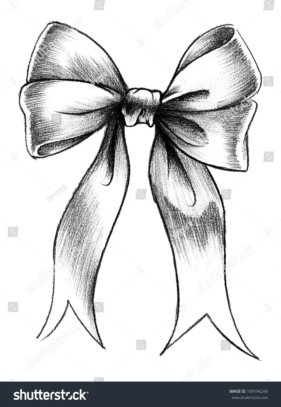 Bow Hand Drawn Stock Illustration 109196249 - Shutterstock