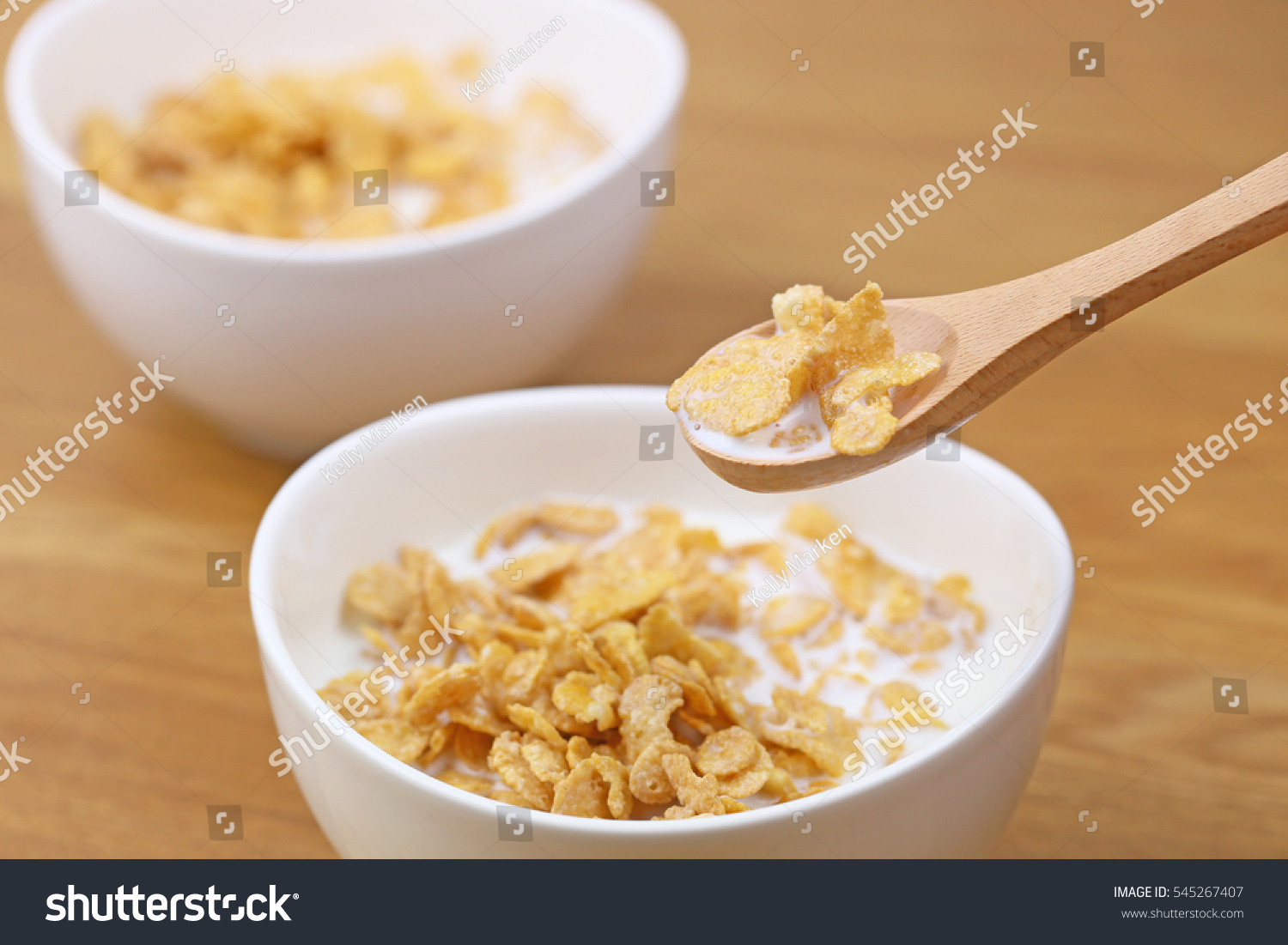 Bowl Corn Flakes Stock Photo Edit Now