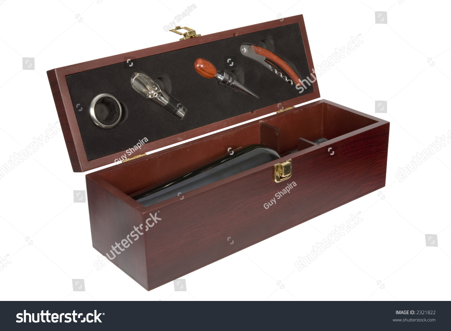 Box Packing Set Wine Opener Cork Stock Photo 2321822 