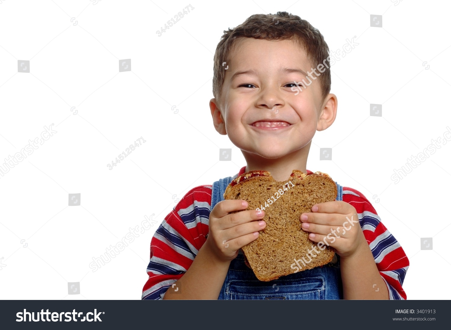 Kids Eating Peanut Butter Sandwiches Stock Photos Images Photography 