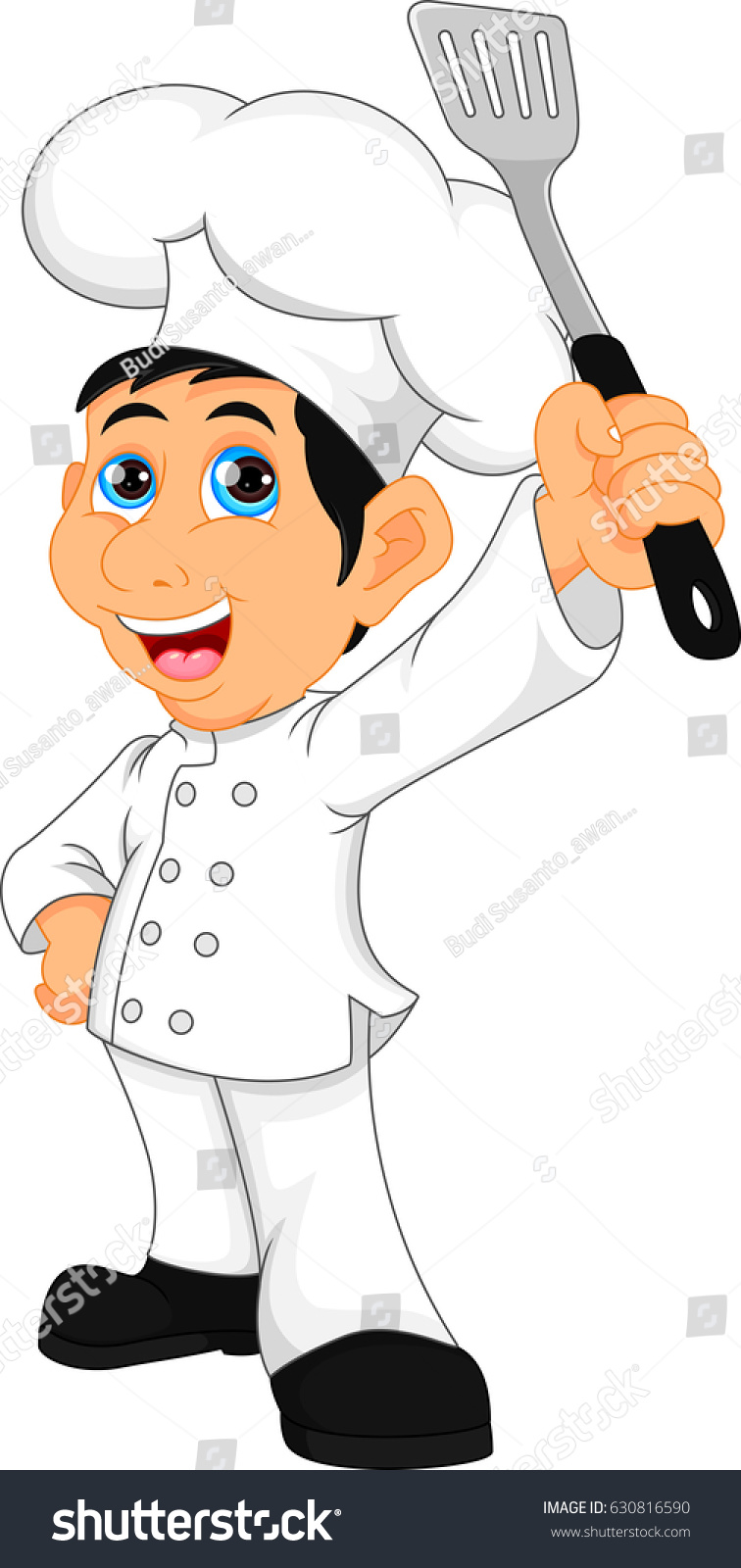 Boy Chef Cartoon Stock Illustration 630816590