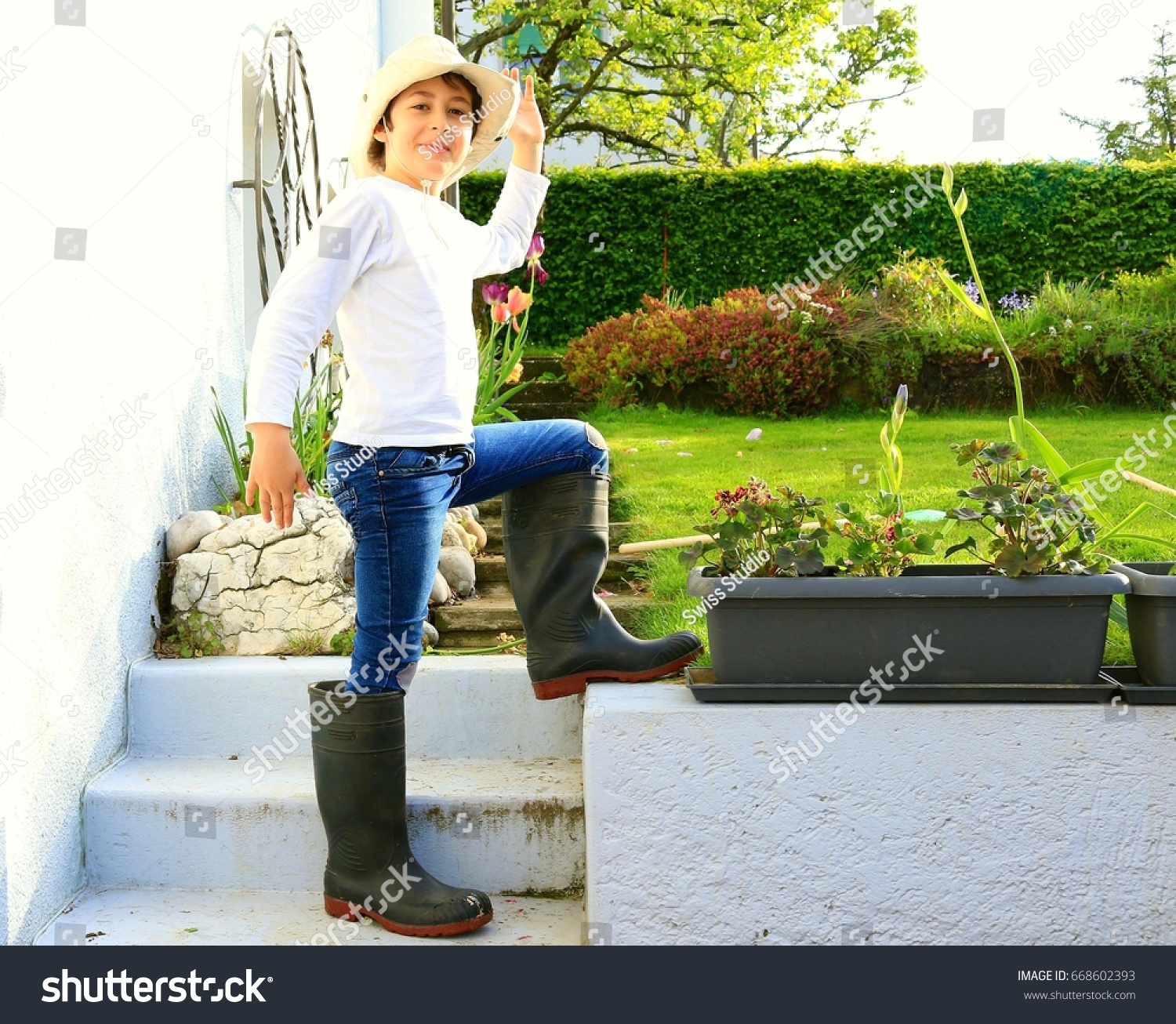 boy in boots