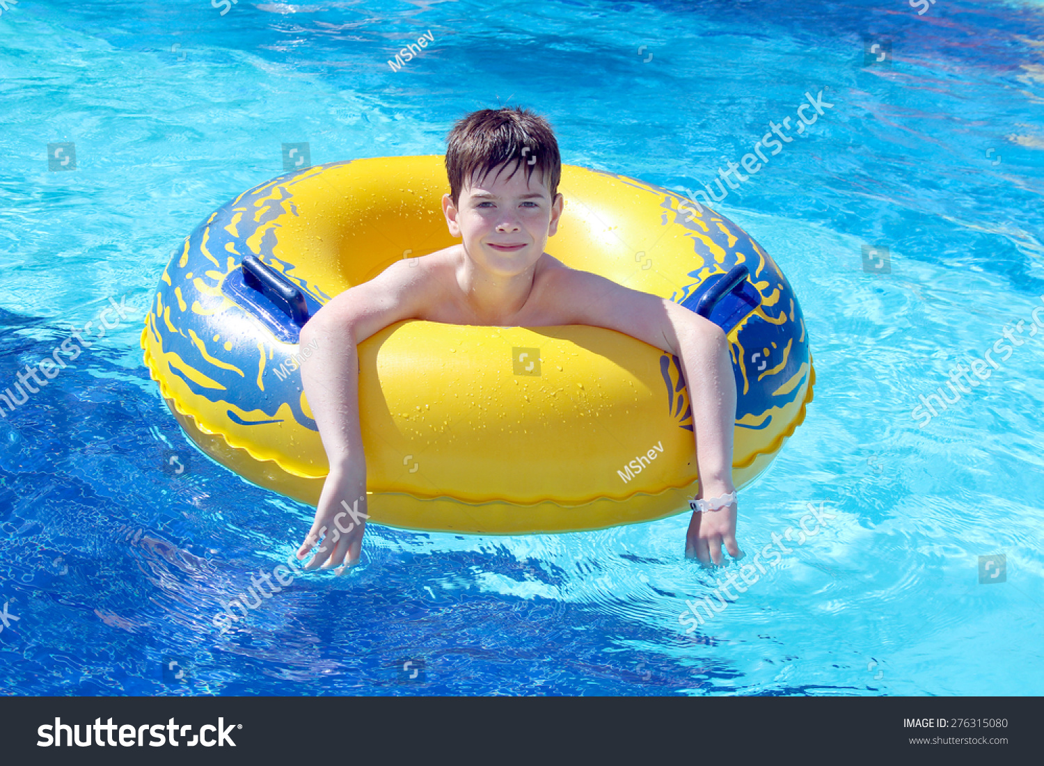 inner tube swimming