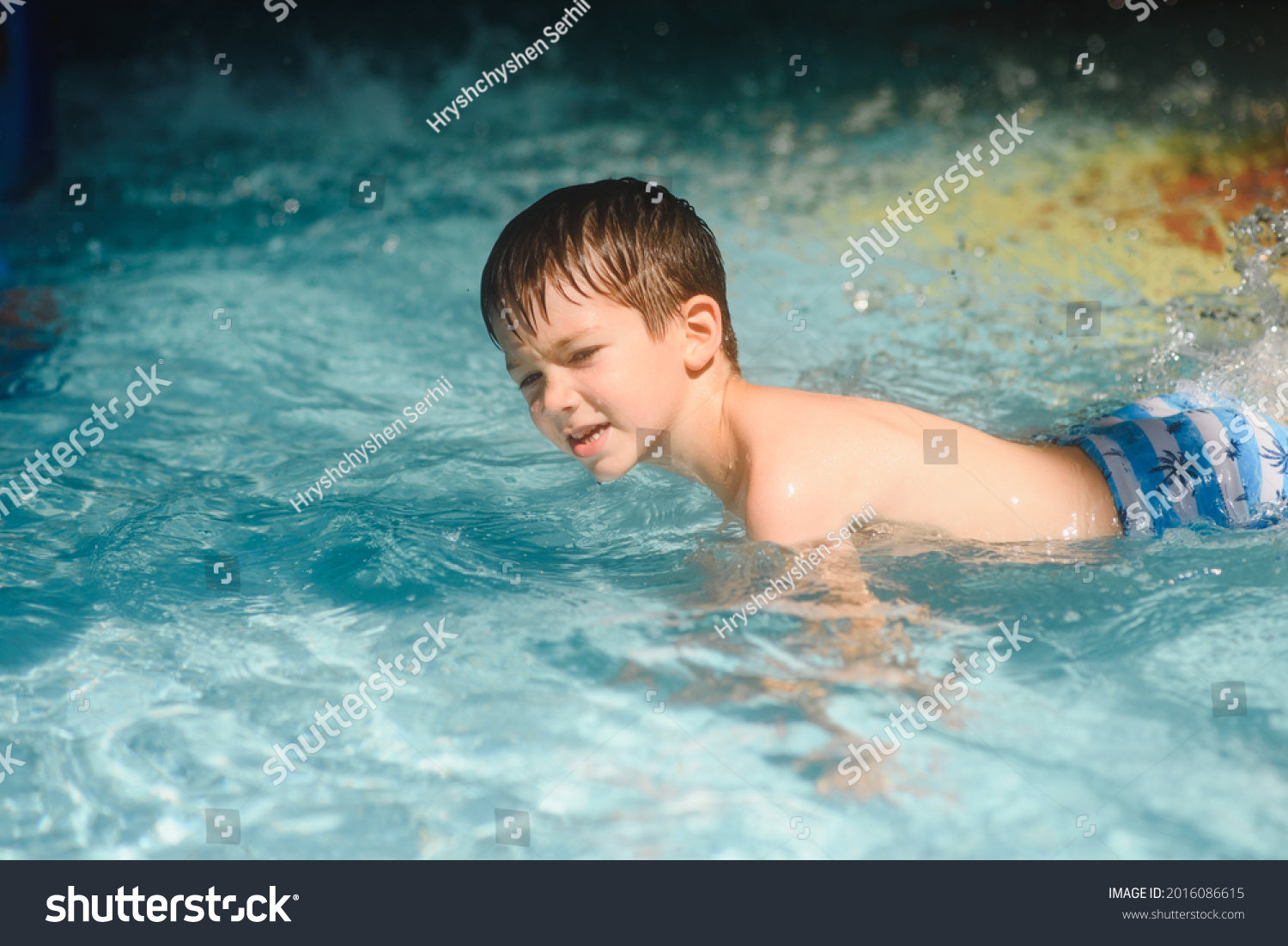 Boy Water Park Stock Photo 2016086615 | Shutterstock