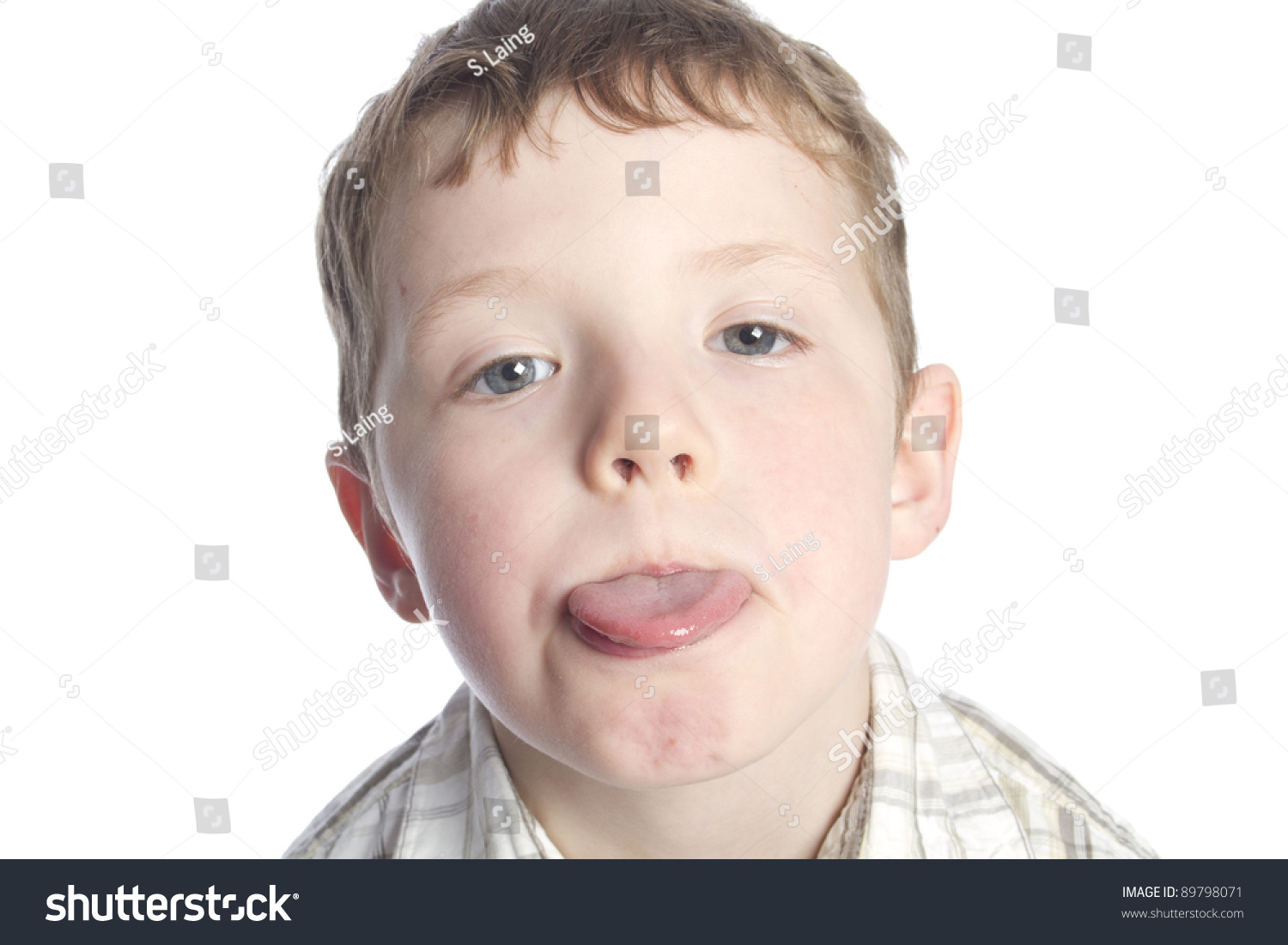 Boy Poking Tongue Out Stock Photo 89798071 : Shutterstock