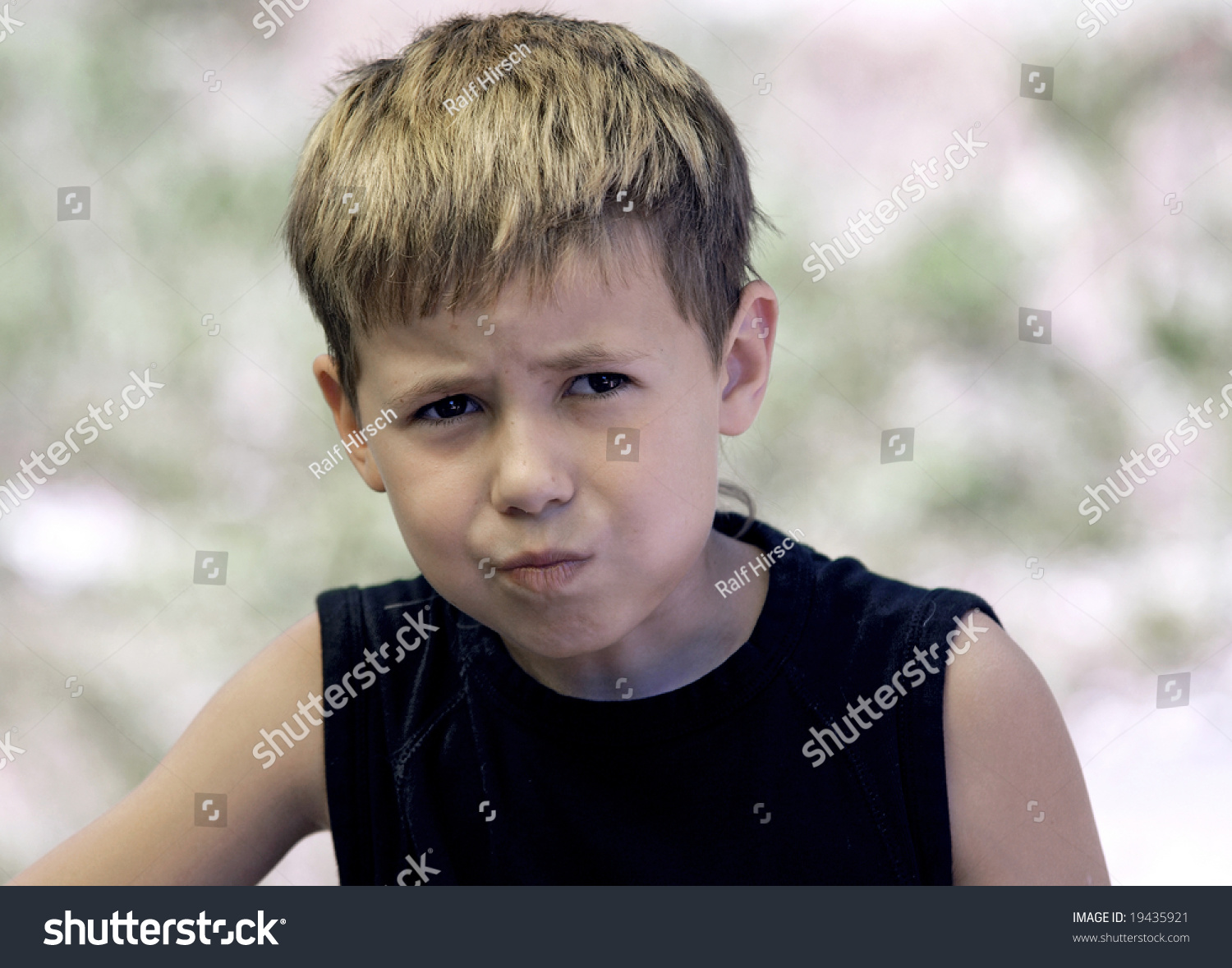 Boy Quaffed Water Stock Photo Edit Now 19435921