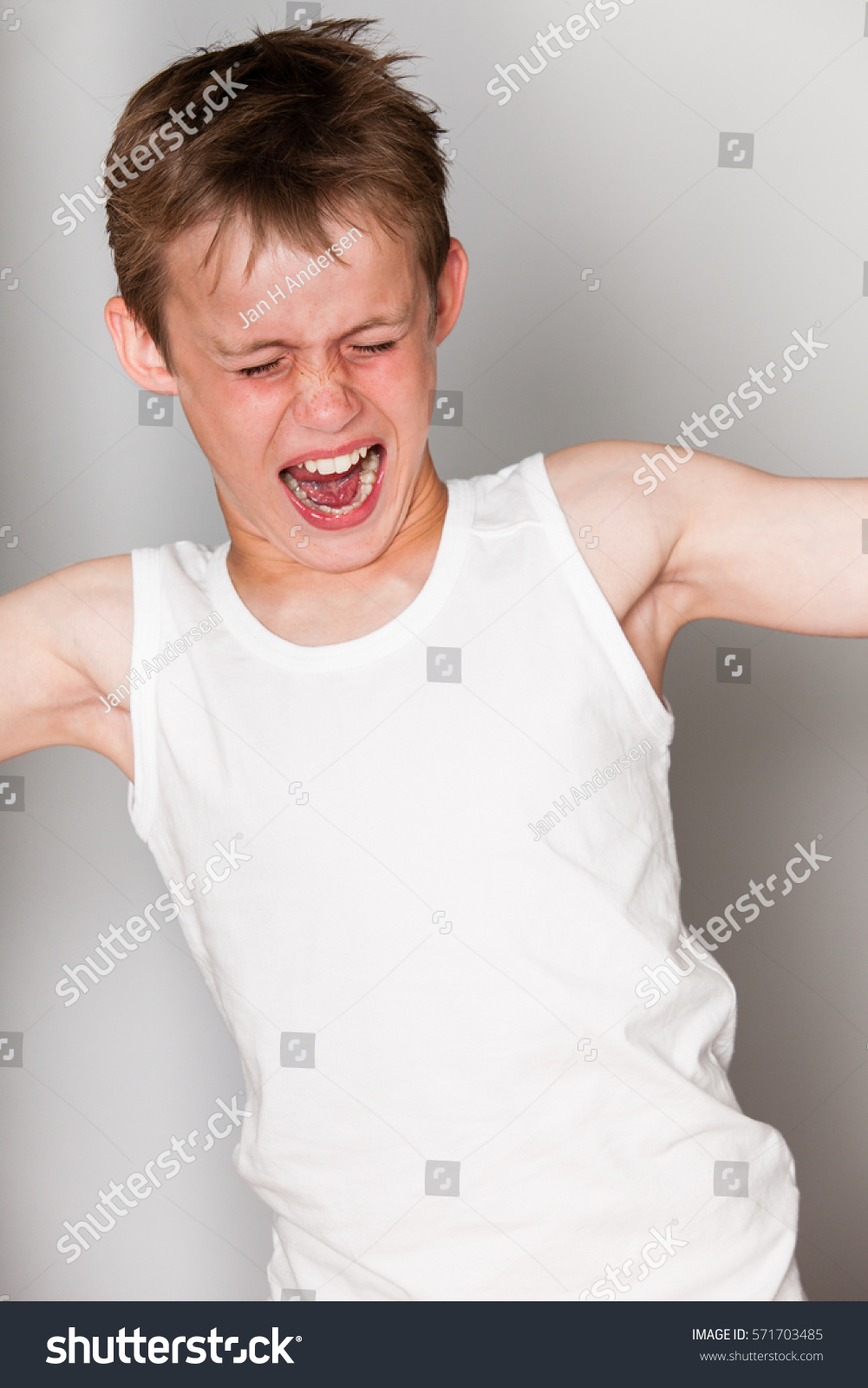 Man with his head turned Man with his head turned