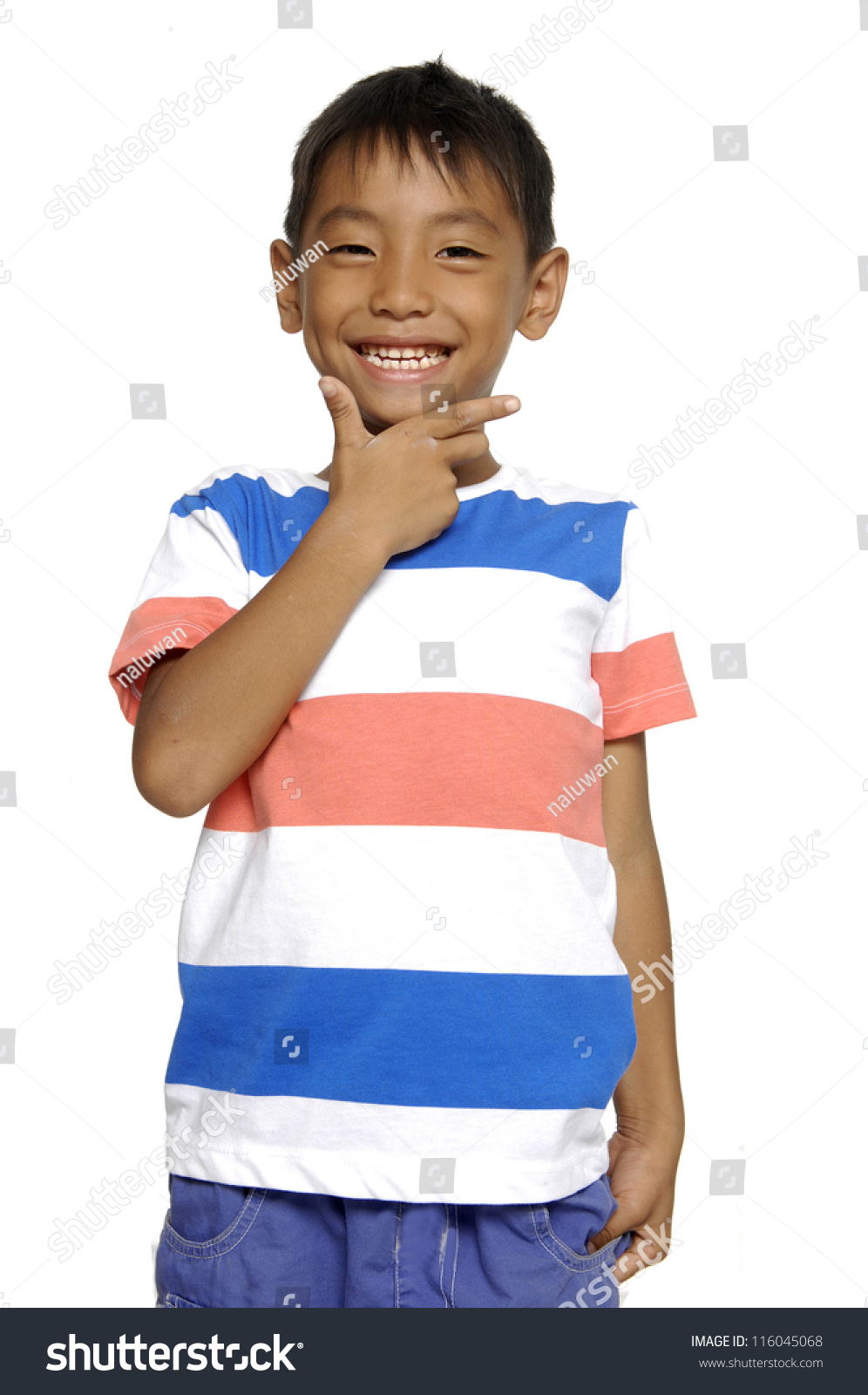 Boy Squeezing His Cheeks Making Funny Stock Photo 116045068 | Shutterstock