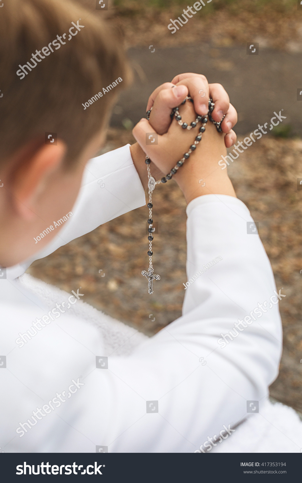 first communion rosary boy