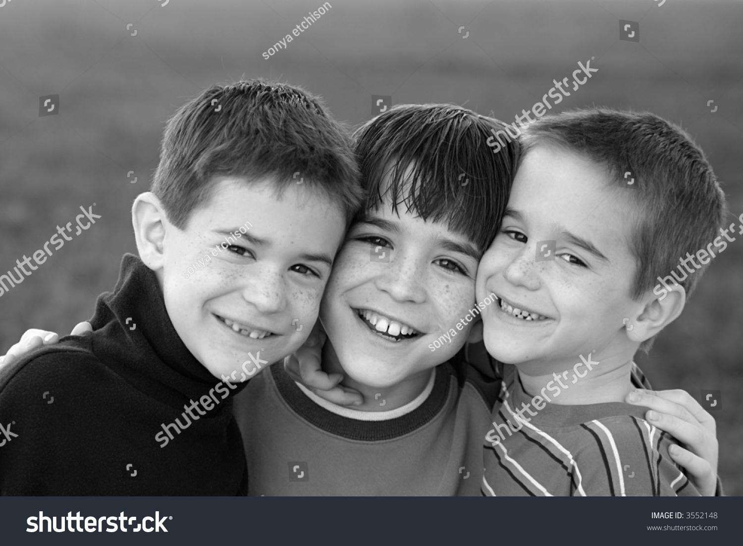 Boys In Black And White Stock Photo 3552148 : Shutterstock