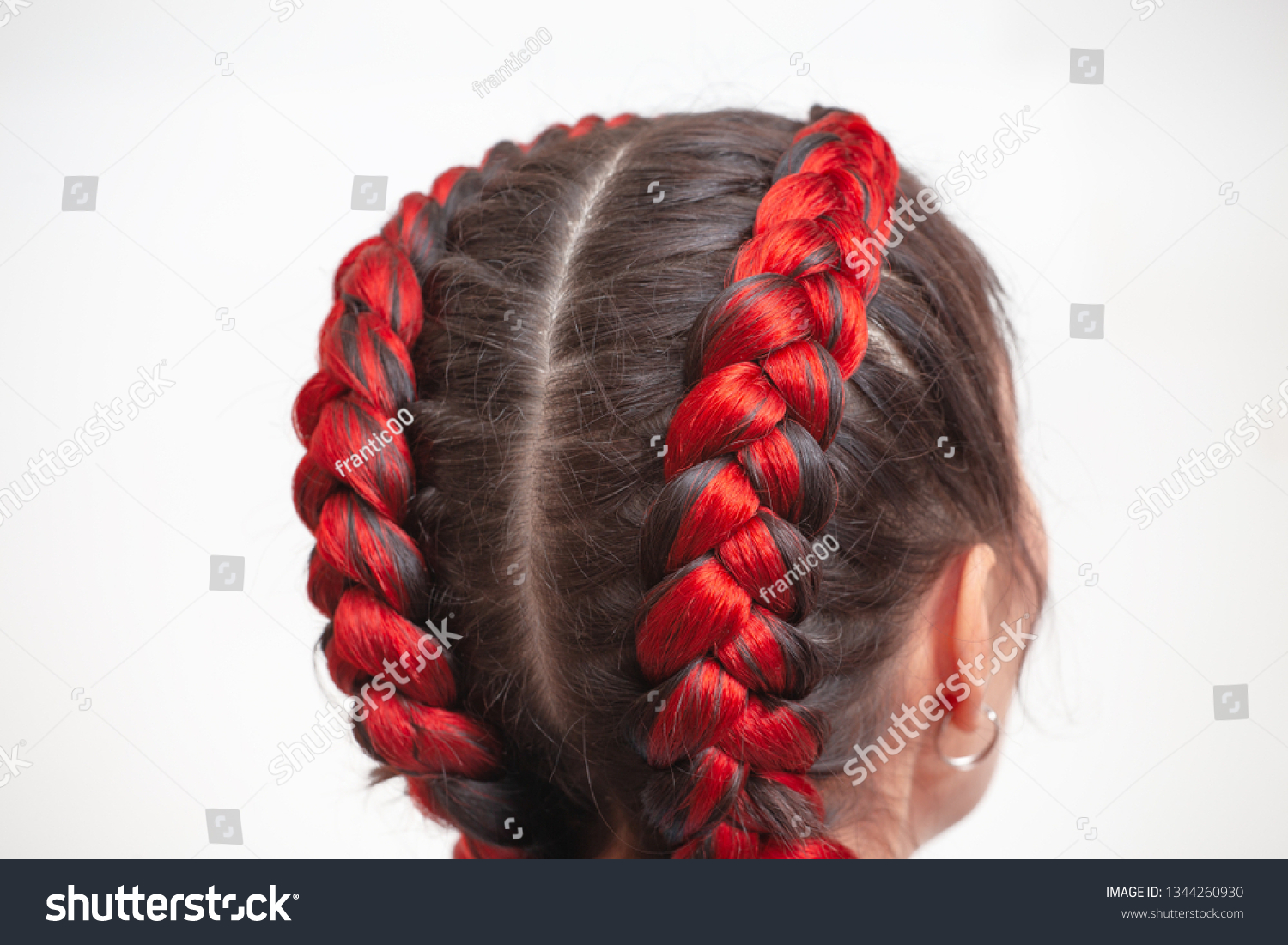 red hair extensions