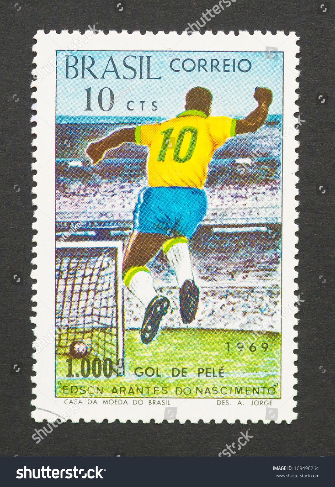 Brazil - Circa 1969: A Postage Stamp Printed In Brazil Showing An Image ...