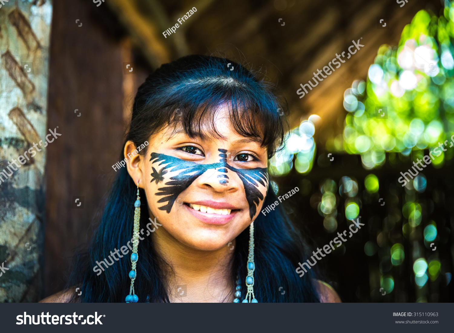 Brazilian Cute Indian Girl Amazon Brazil Stock Photo 315110963 ...