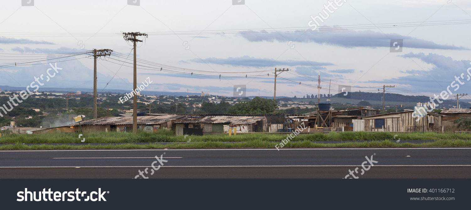 Brazilian Shanty Town Favela Stock Photo Edit Now 401166712