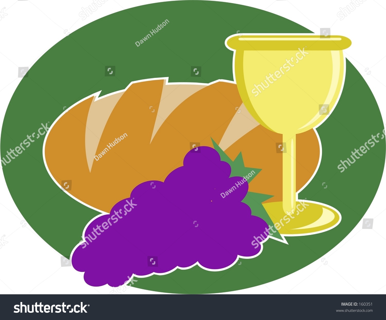 Bread Wine Stock Illustration 160351 - Shutterstock