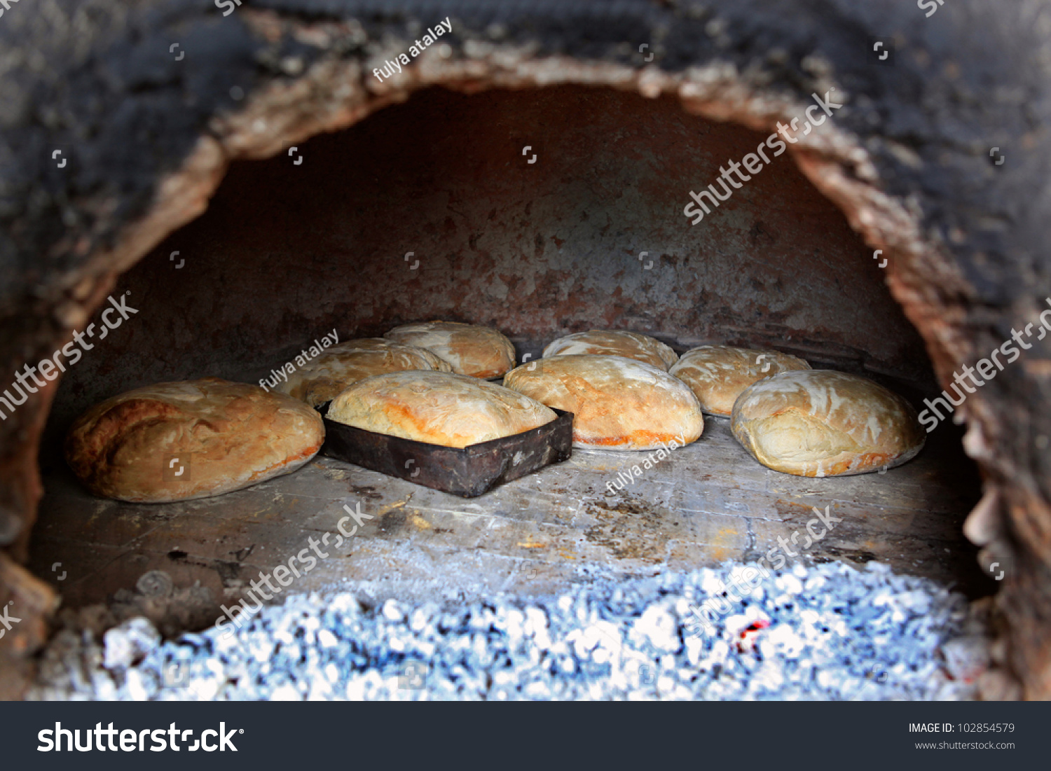 Bread Baking Open Firewood Oven Stock Photo 102854579 | Shutterstock