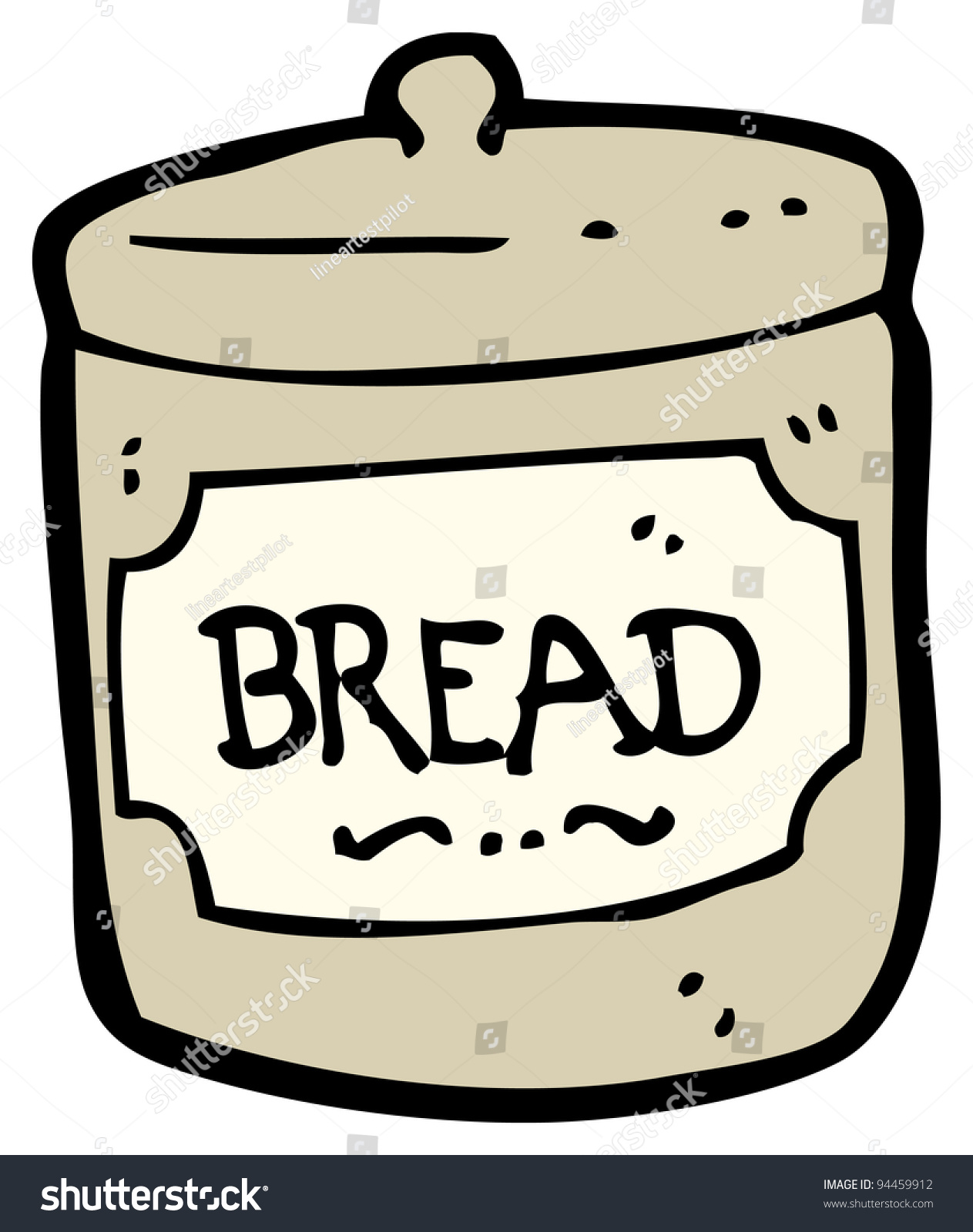 Bread Bin Cartoon Raster Version Stock Illustration 94459912 Shutterstock