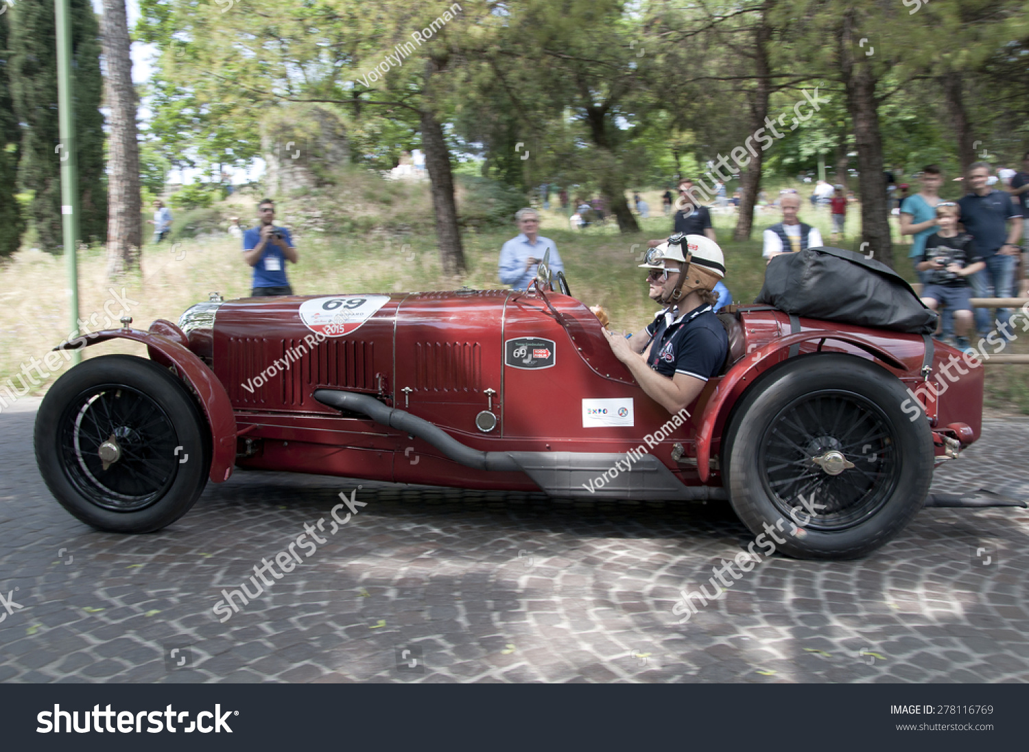 Brescia, Italy - May 14:Driver Ronald Goedmakers On Maserati Tipo 26m Sport, 1930 Built On Mille ...