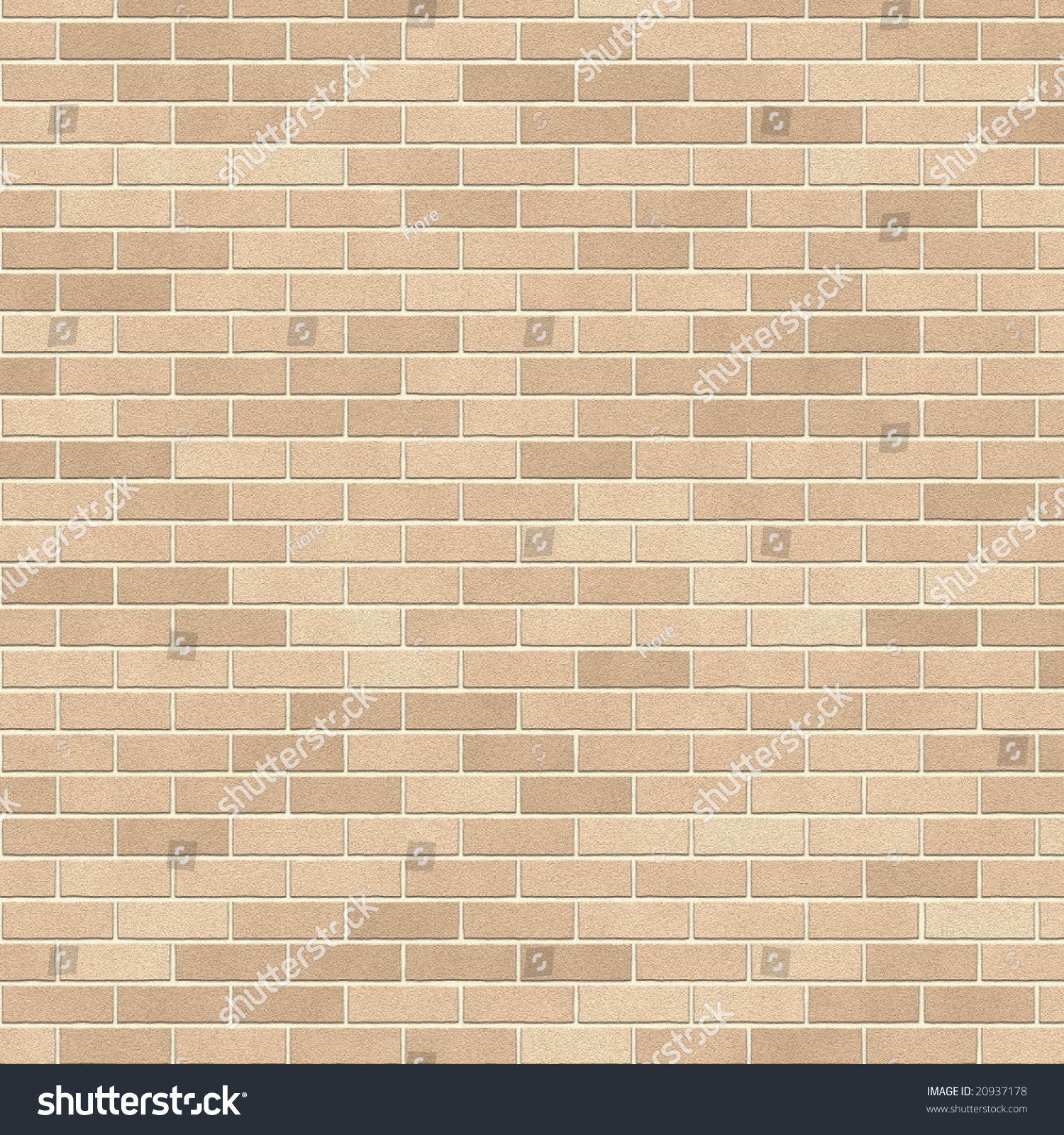 Brick Wall Background Light Brown Brick Stock Illustration 20937178 ...