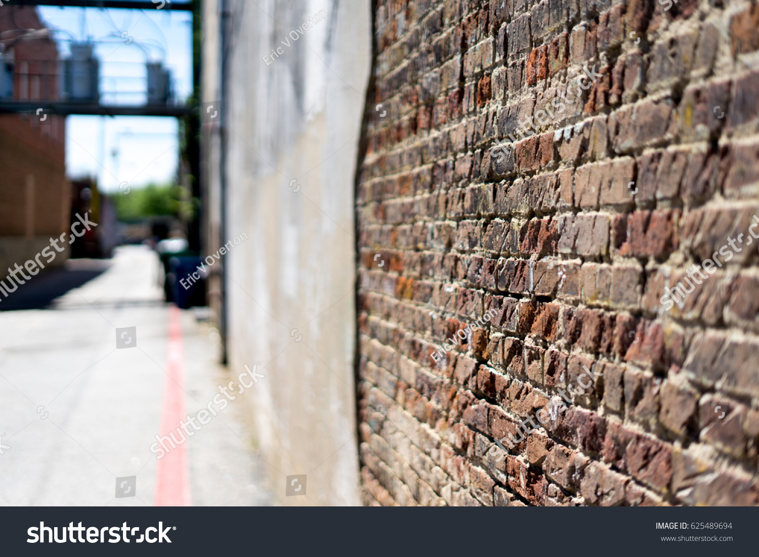 Brick Wall Alleyway Stock Photo Edit Now