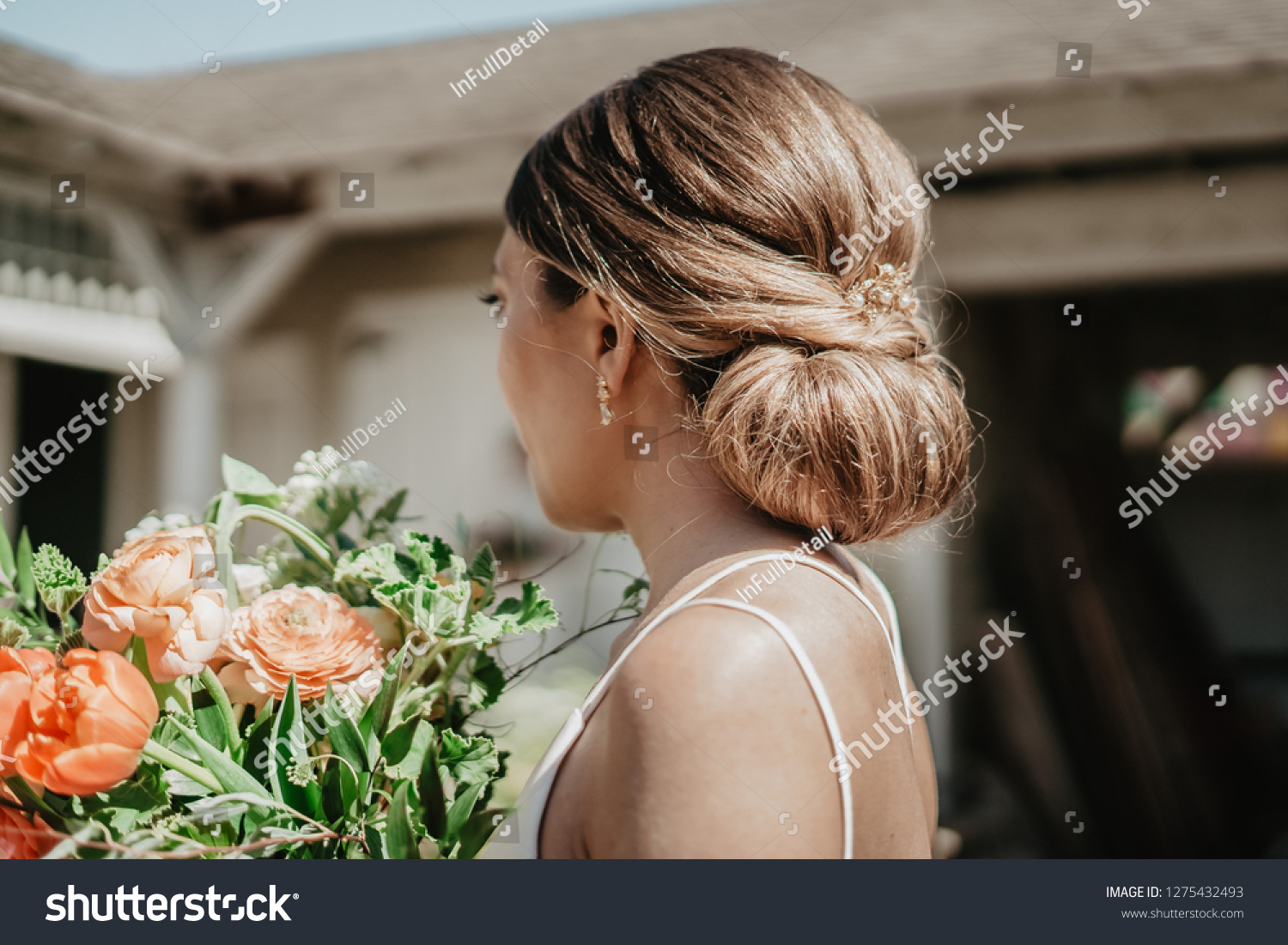 Bridal Hairstyle Updos Wedding Stock Photo Edit Now 1275432493