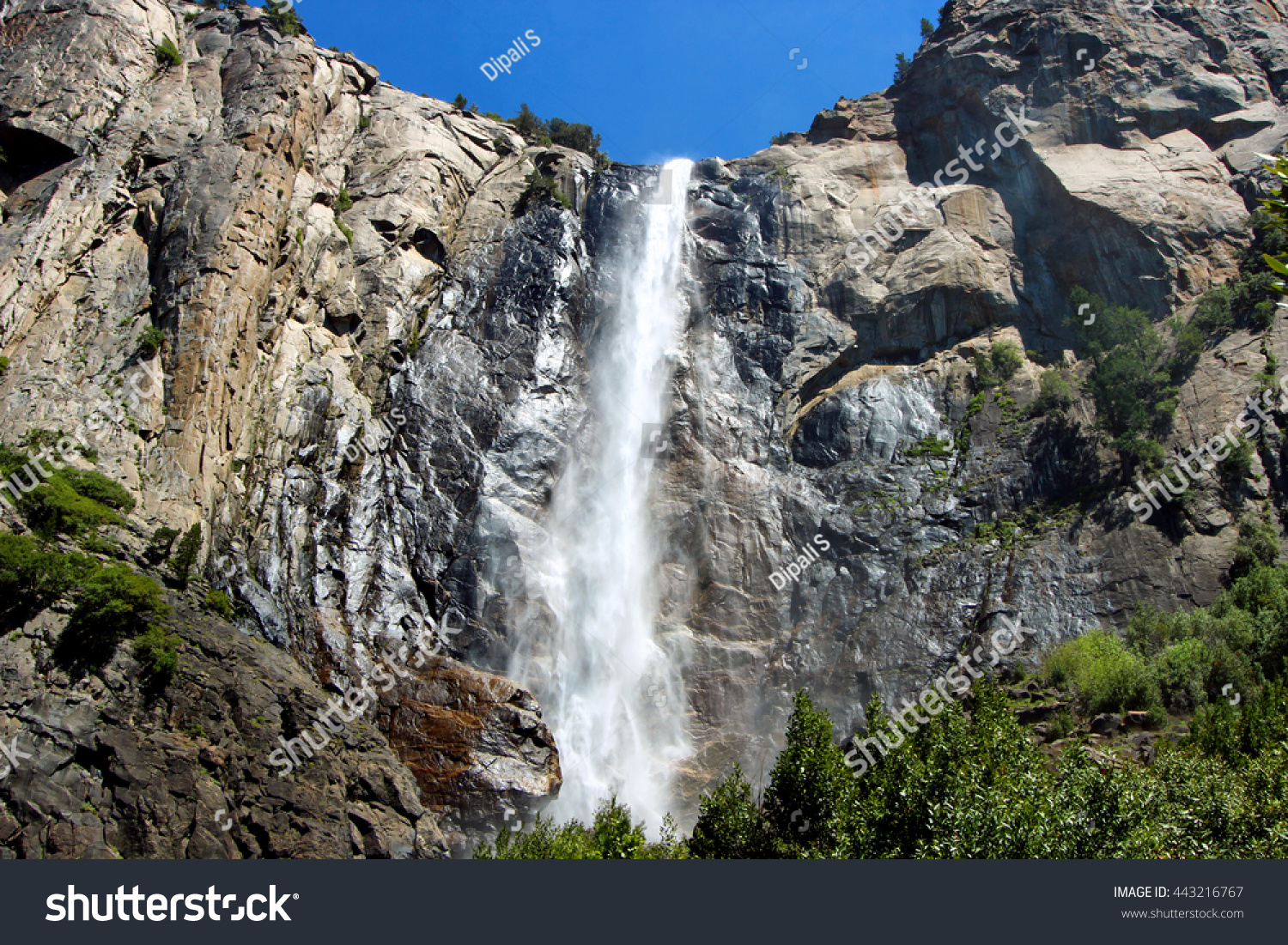 Bridal Veil Falls Yosemite National Park Stock Photo Edit Now