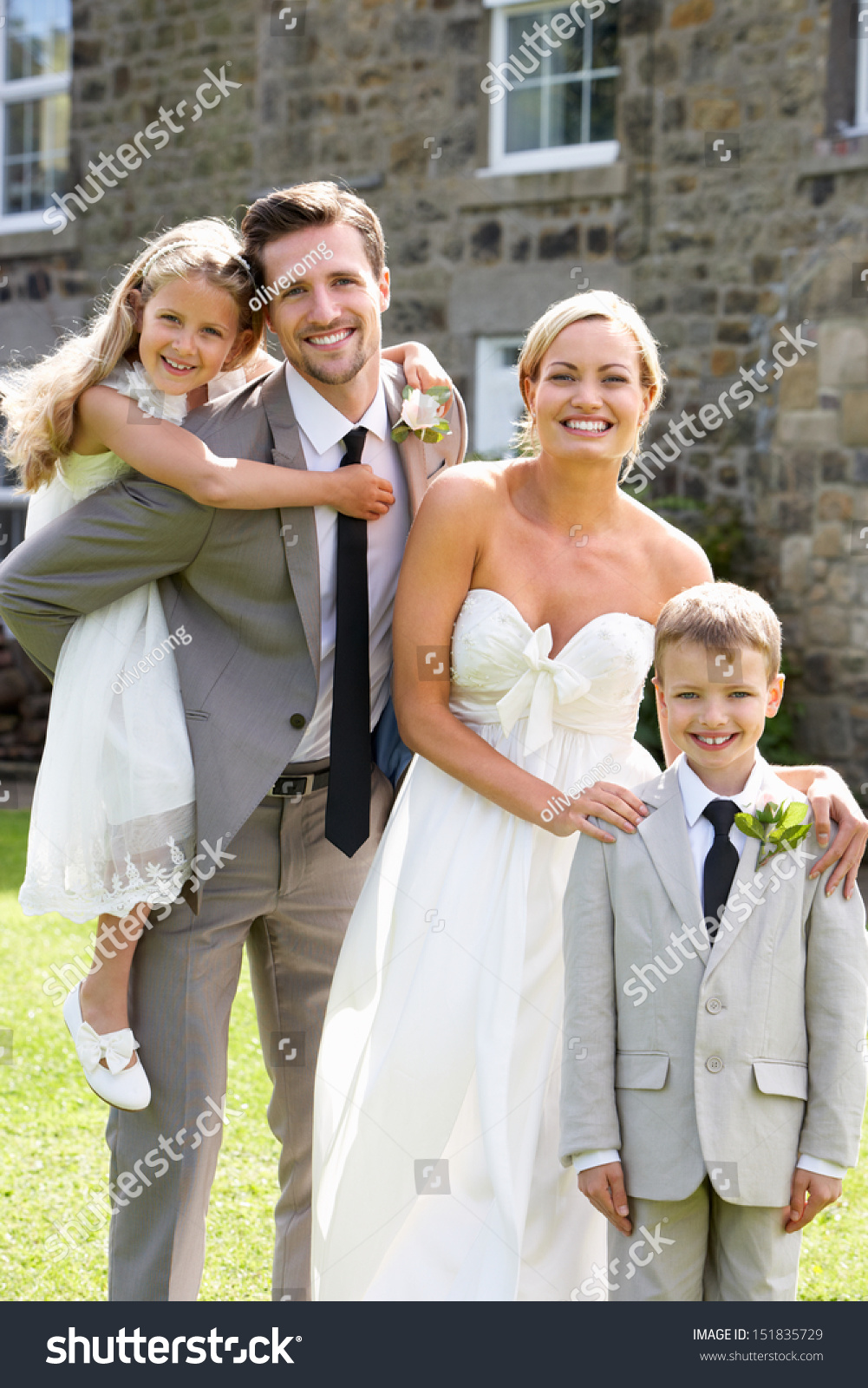 boy in bridesmaid dress