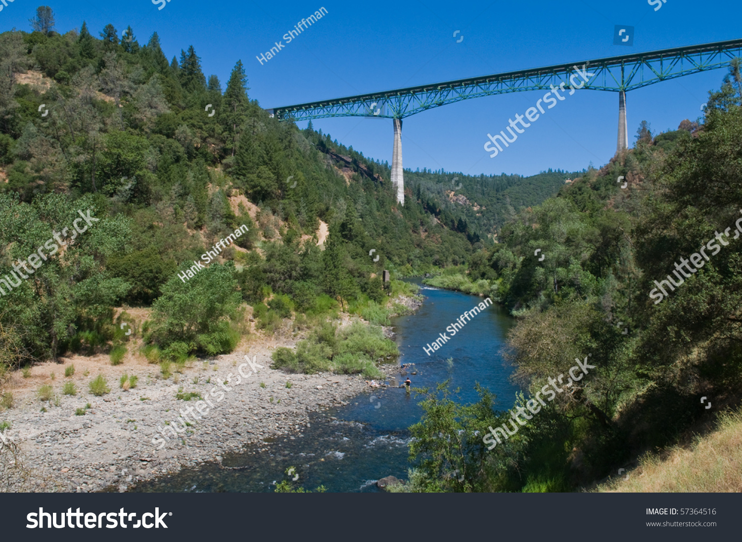 Bridge Over The American River, Auburn, California Stock Photo 57364516 ...