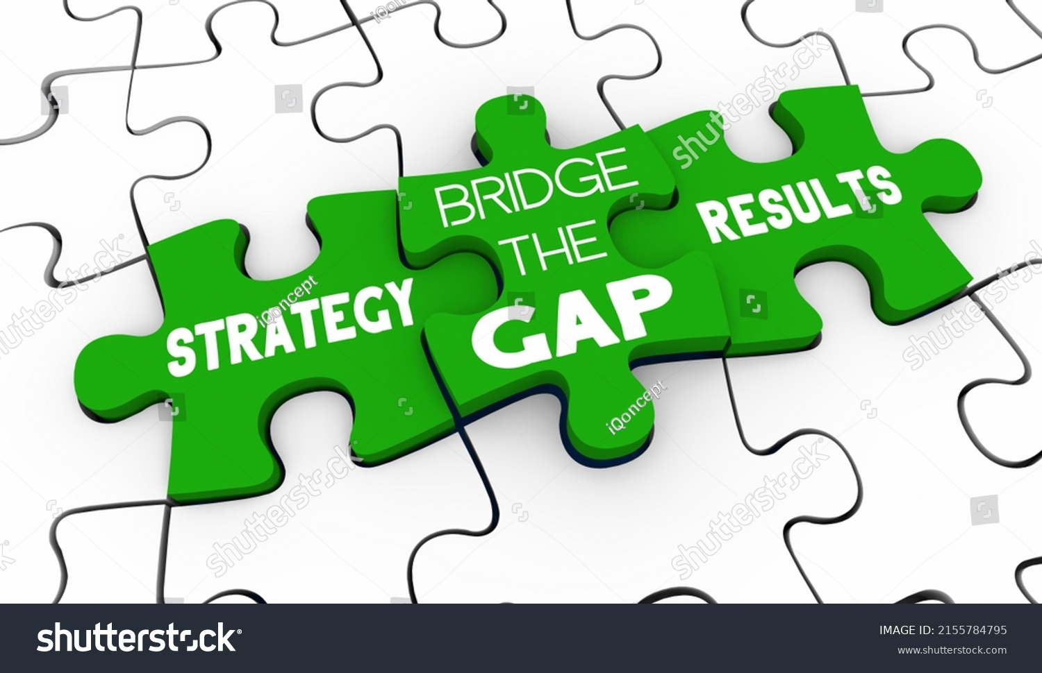 Bridge Gap Between Strategy Results Execution Stock Illustration ...