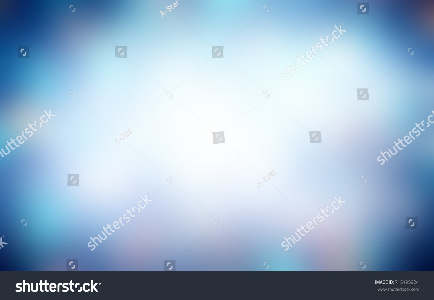 Bright Blue Blurred Frame Empty Defocused Stock Illustration 715195924 ...