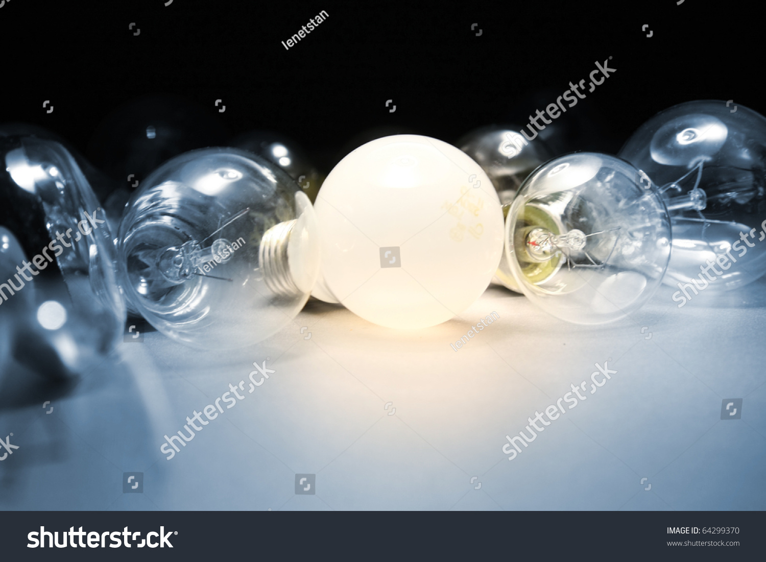 Bright Light Bulb Stock Photo 64299370 : Shutterstock