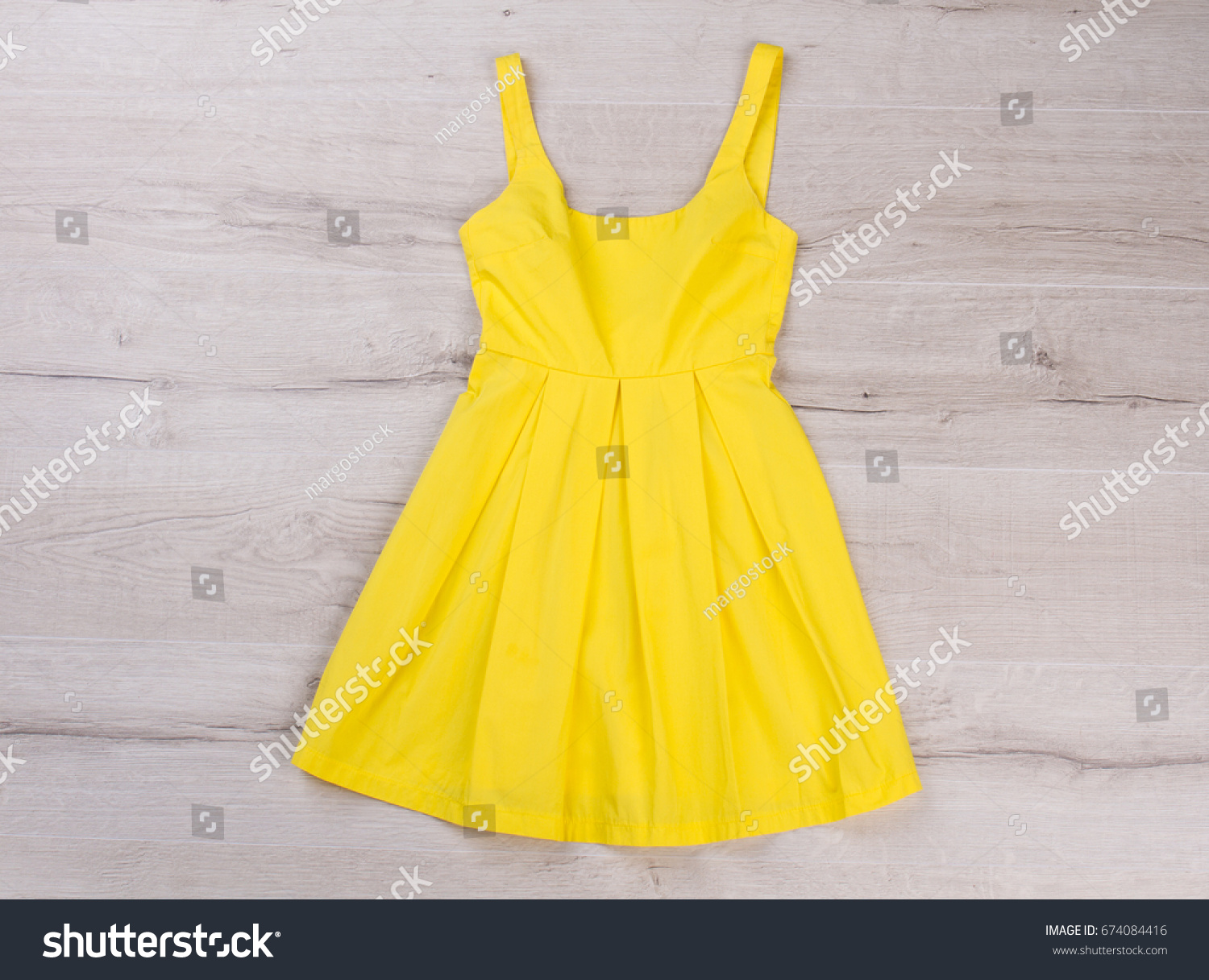 bright yellow summer dress