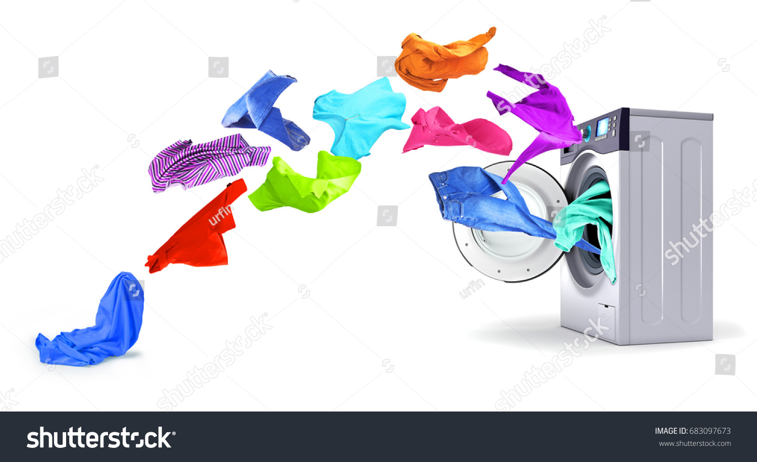 Bright Things Take Off Washing Machine Stock Photo 683097673 | Shutterstock