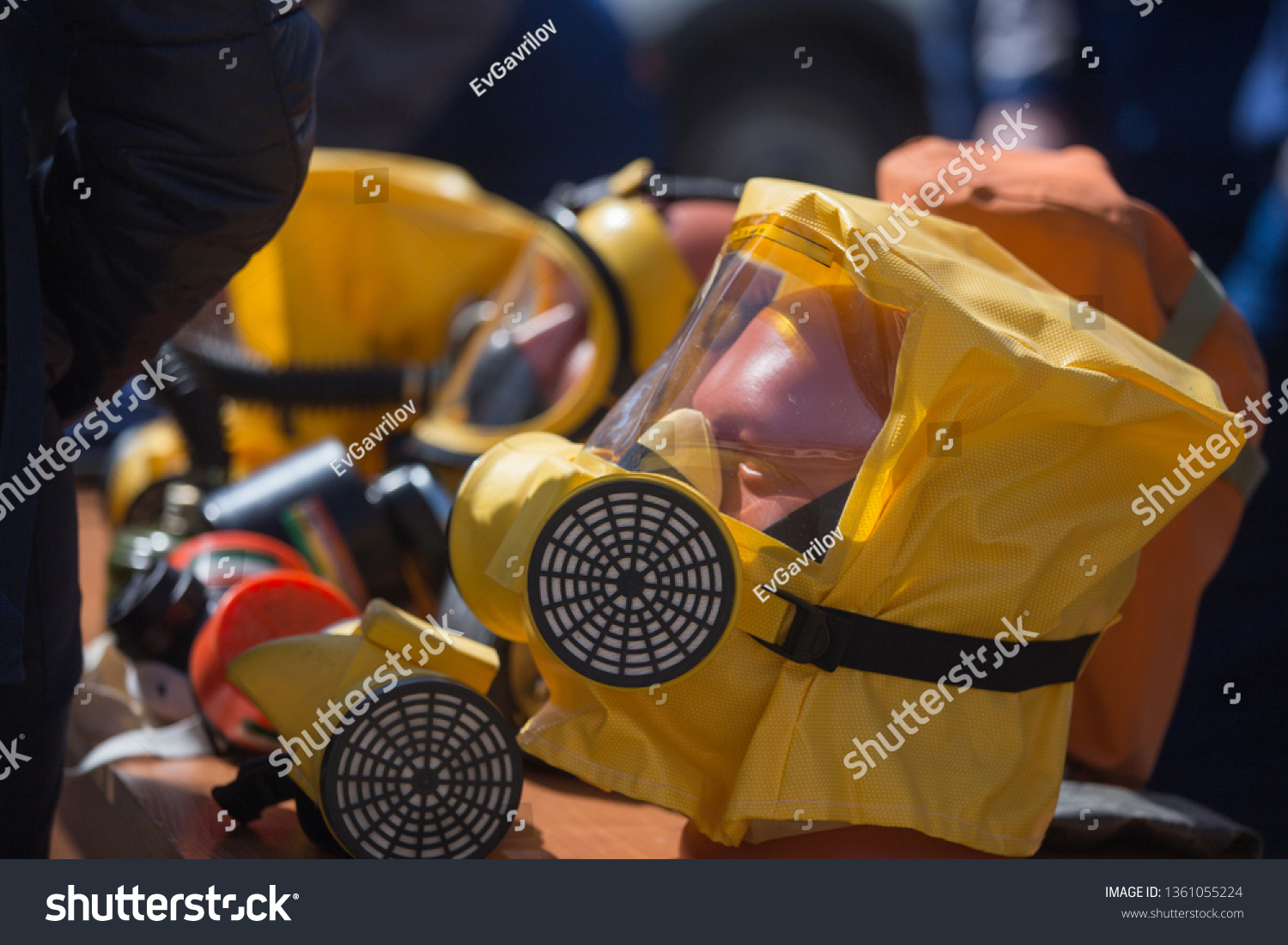 bright yellow overalls