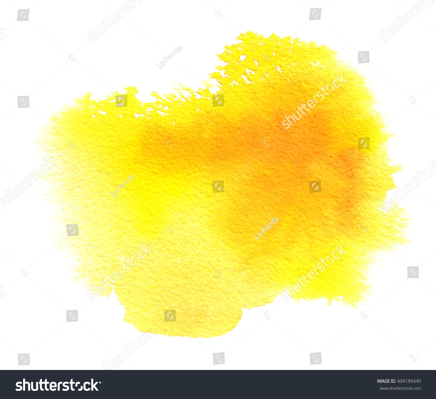 Bright Yellow Watercolor Texture Stain Watercolor Stock Illustration ...