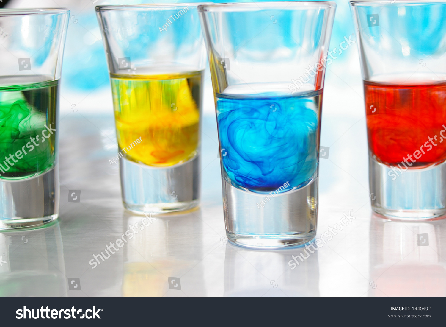 Brightly Colored Liquids In Glass Vials. Stock Photo 1440492 : Shutterstock