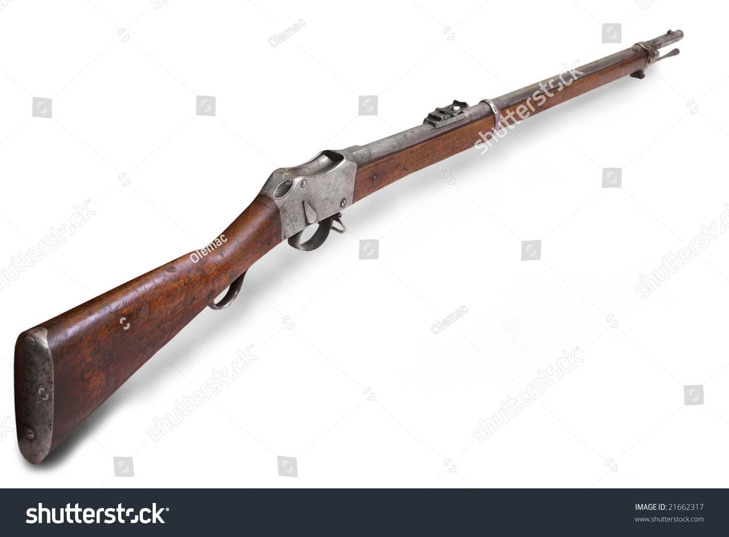 Britain Infantry Riffle Of 19th Century. System - Martini-Enfield Rifle ...