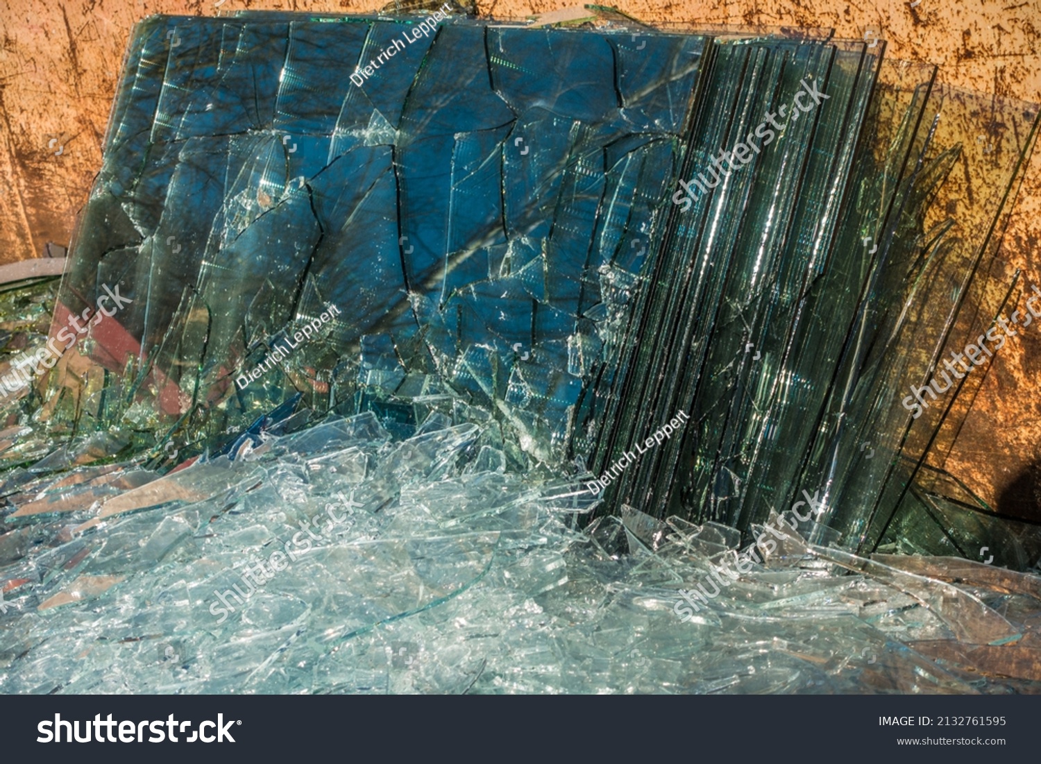 Broken Glass Recyclable Container Stock Photo 2132761595 Shutterstock