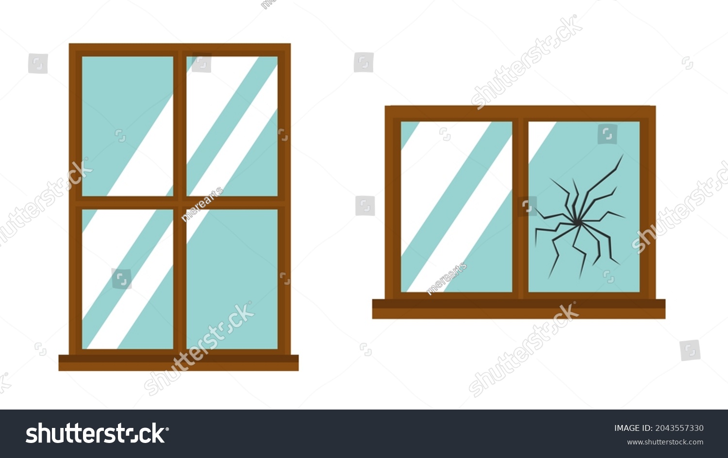 窓ガラス 割れ のイラスト素材 画像 ベクター画像 Shutterstock