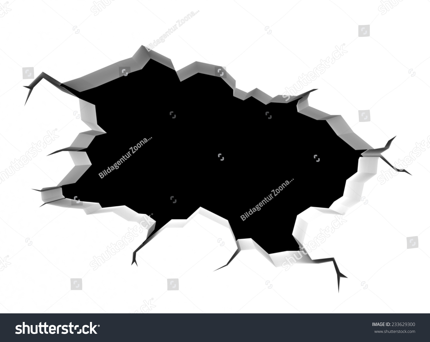 Broken Wall 库存插图 233629300 - Shutterstock