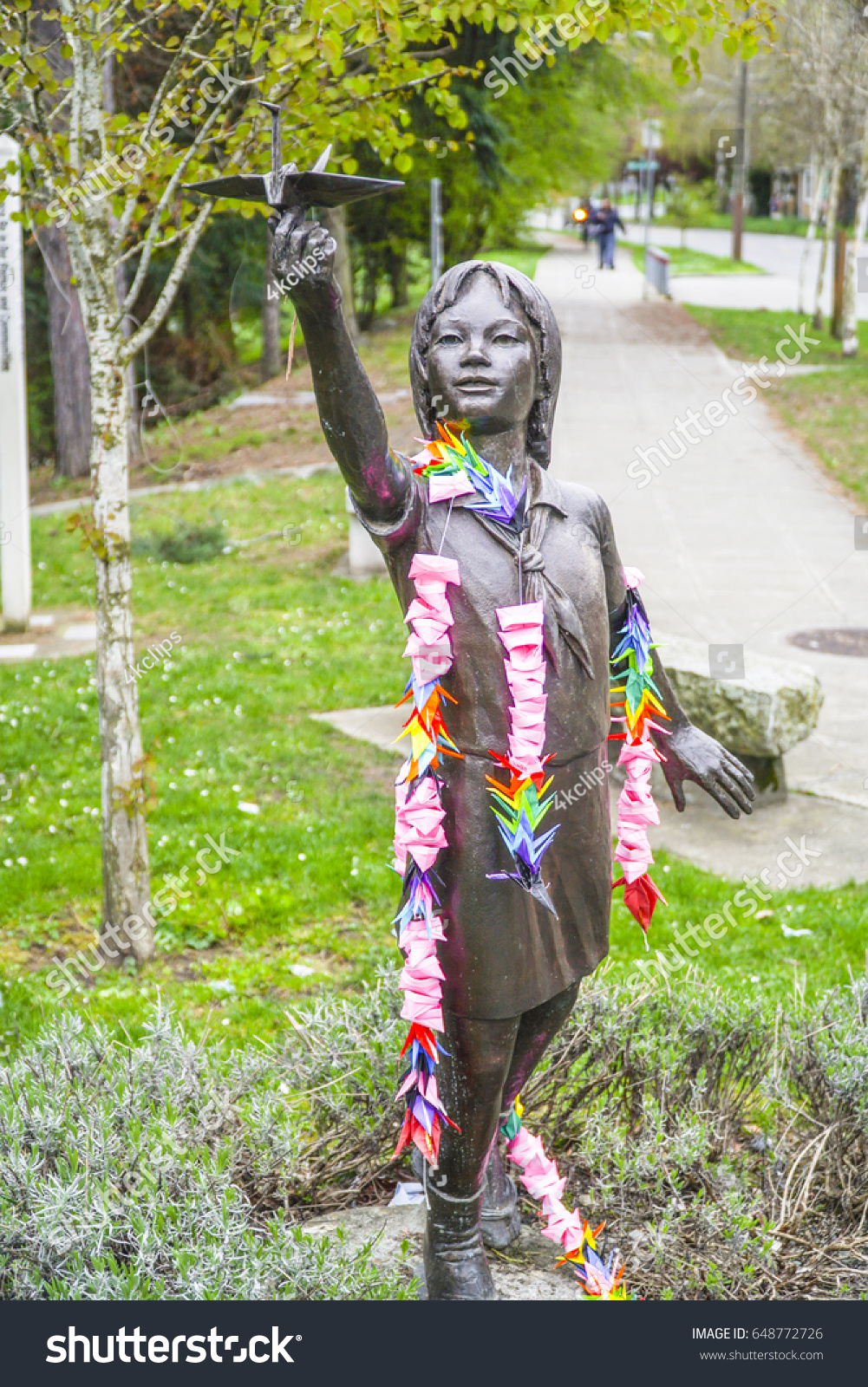 Bronze Statue Sadako Sasaki Seattle Seattle Stock Photo Shutterstock